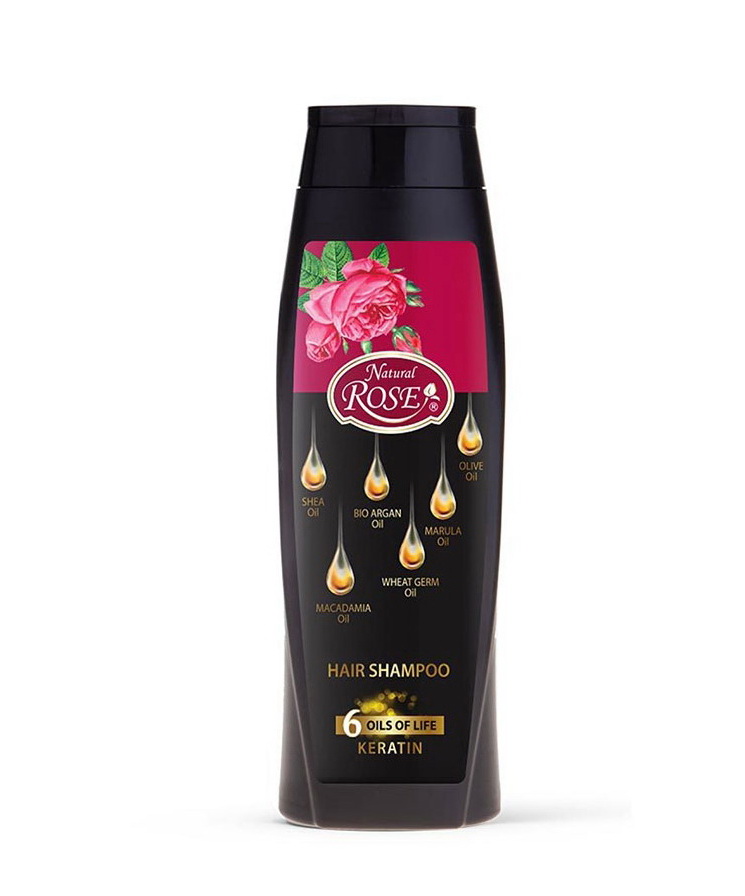 NATURAL ROSE - Šampón na vlasy 6 OLEJOV a KERATÍN