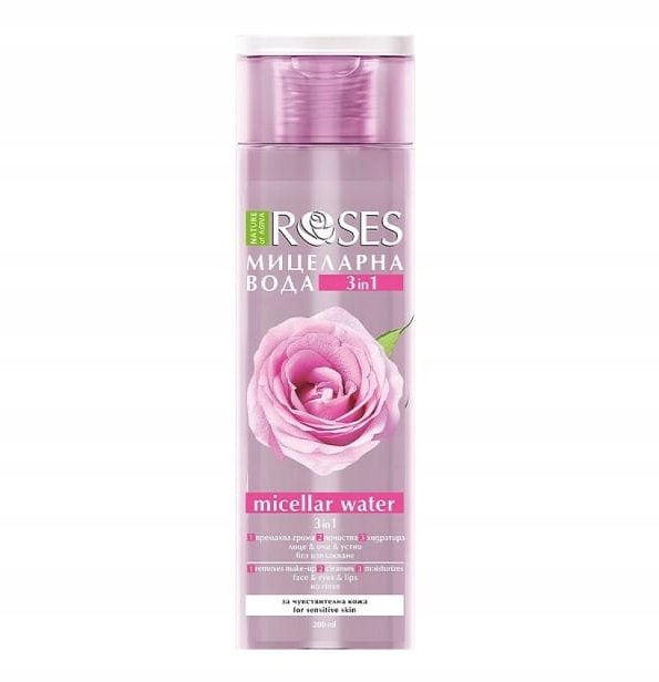 AGIVA ROSES - Micelárna voda 3v1 s ružovou vodou a amarantom pre citlivú pleť 400 ml