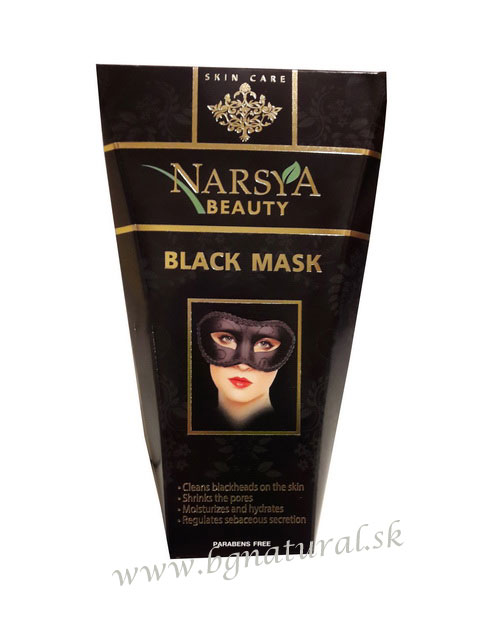 NARSYA BEAUTY - Čierna zlupovacia maska s aktívnym uhlím 