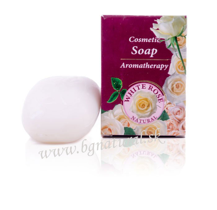 Kozmetické mydlo AROMATHERAPY WHITE ROSE