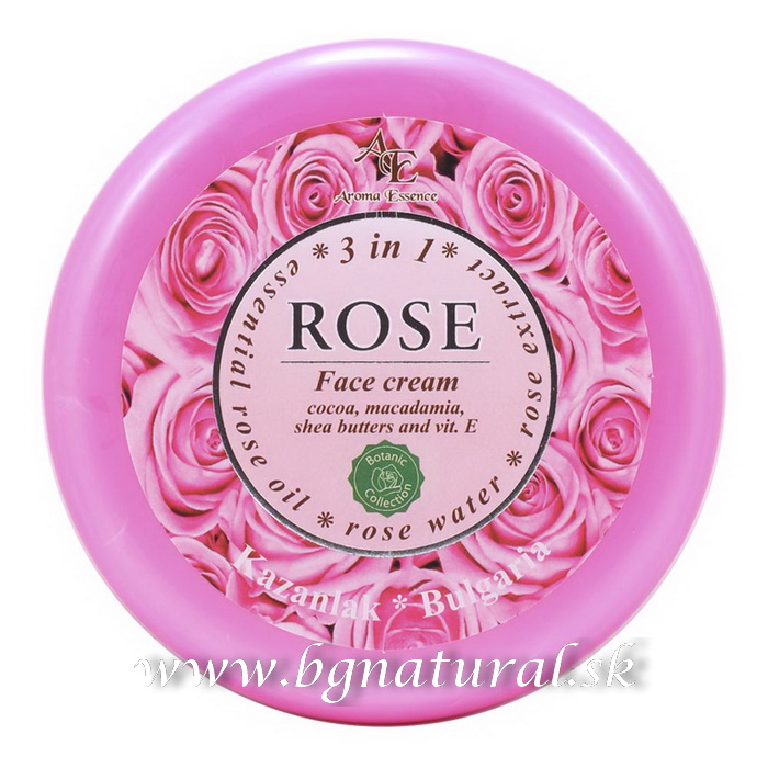 Pleťový krém Rose - 3 v 1 s ružovým olejom 150 ml