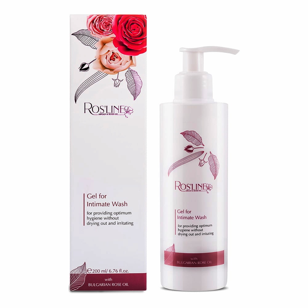 ROS’LINE gél na intímnu hygienu s ružovým a arganovým olejom