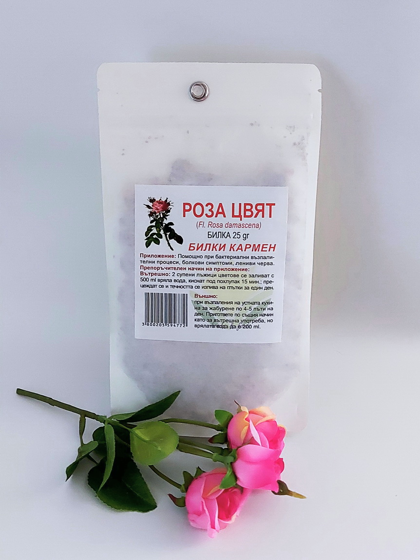 Rosa damascena – sušený kvet 25 g