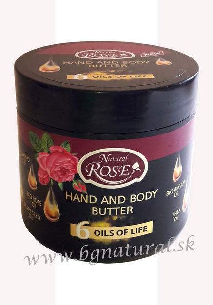 NATURAL ROSE - Maslo na ruky a telo 6 olejov