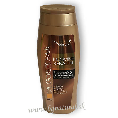 NARSYA BEAUTY - Šampón na vlasy Macadamia & Keratin