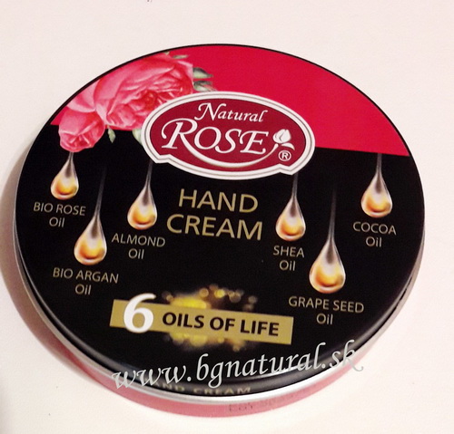Krém na ruky NATURAL ROSE 6 olejov