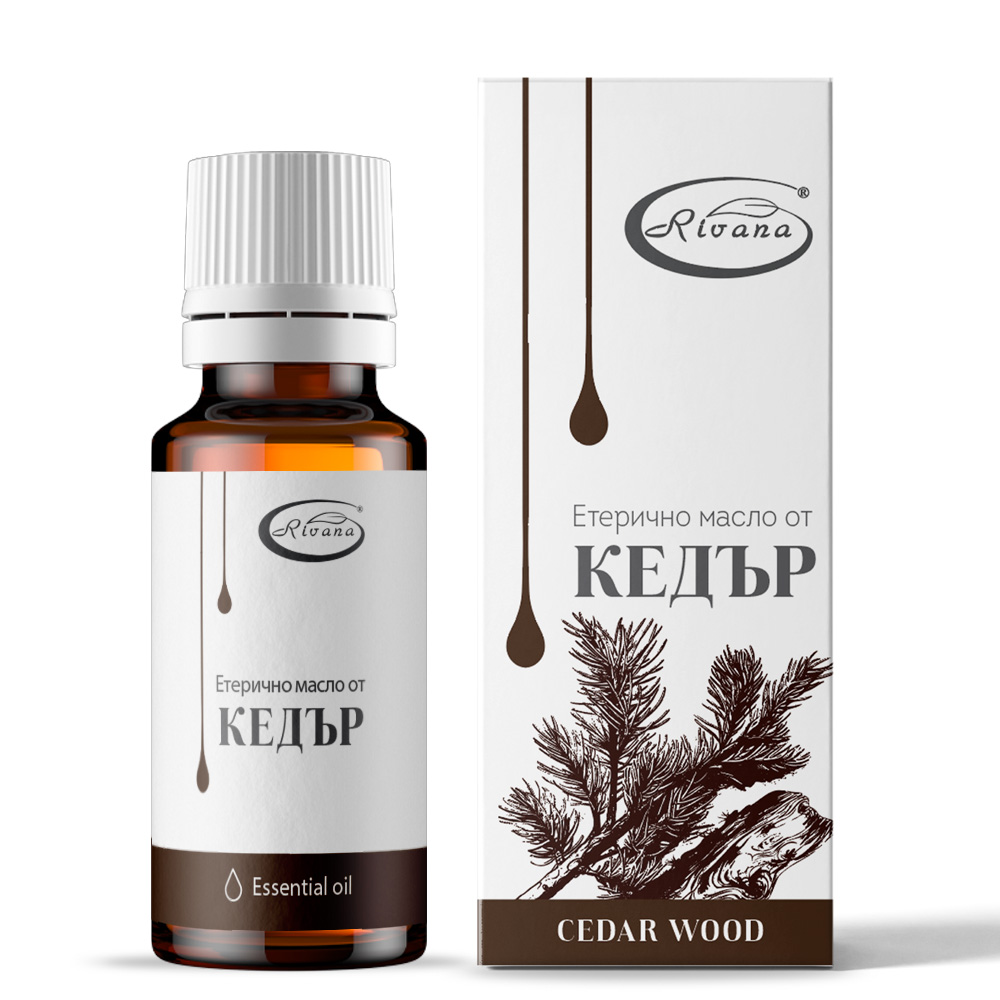 RIVANA - 100 % čistý éterický cédrový olej 10 ml