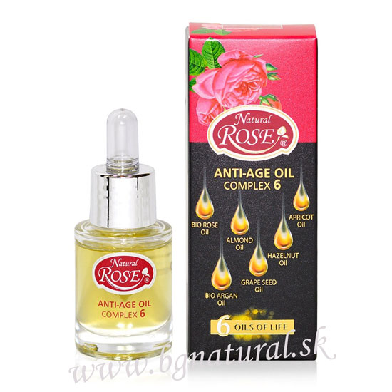 NATURAL ROSE - Anti Age komplex 6 olejov proti starnutiu pleti