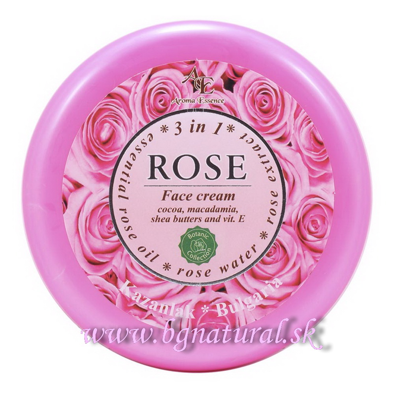 Telový krém-maslo Rose - 3 v 1 s ružovým olejom
