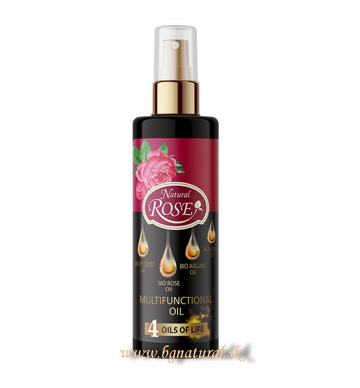 NATURAL ROSE - Multifunkčný olej 4v1 s bio ružovým a arganovým olejom