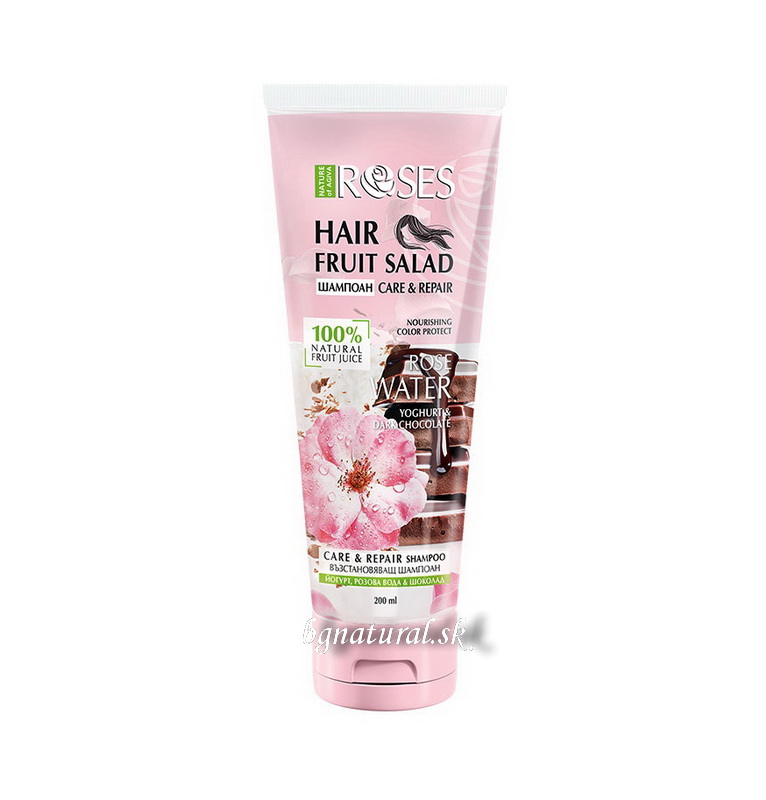 FRUIT SALAD - Revitalizačný šampón na vlasy jogurt, ružová voda, čokoláda