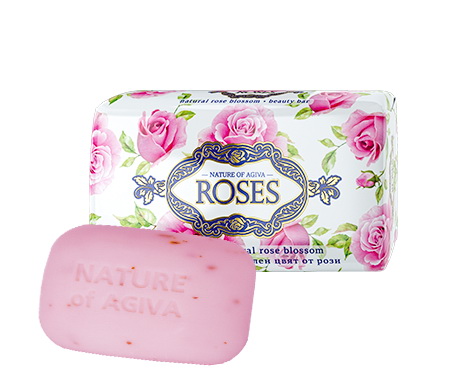 AGIVA ROSES - Toaletné mydlo s ružovými lístkami 150 g