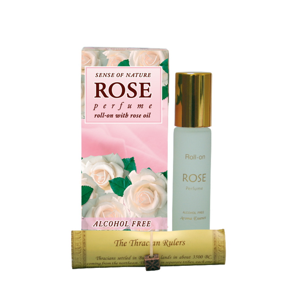 Parfum Biela ruža s ružovým olejom bez alkoholu roll-on