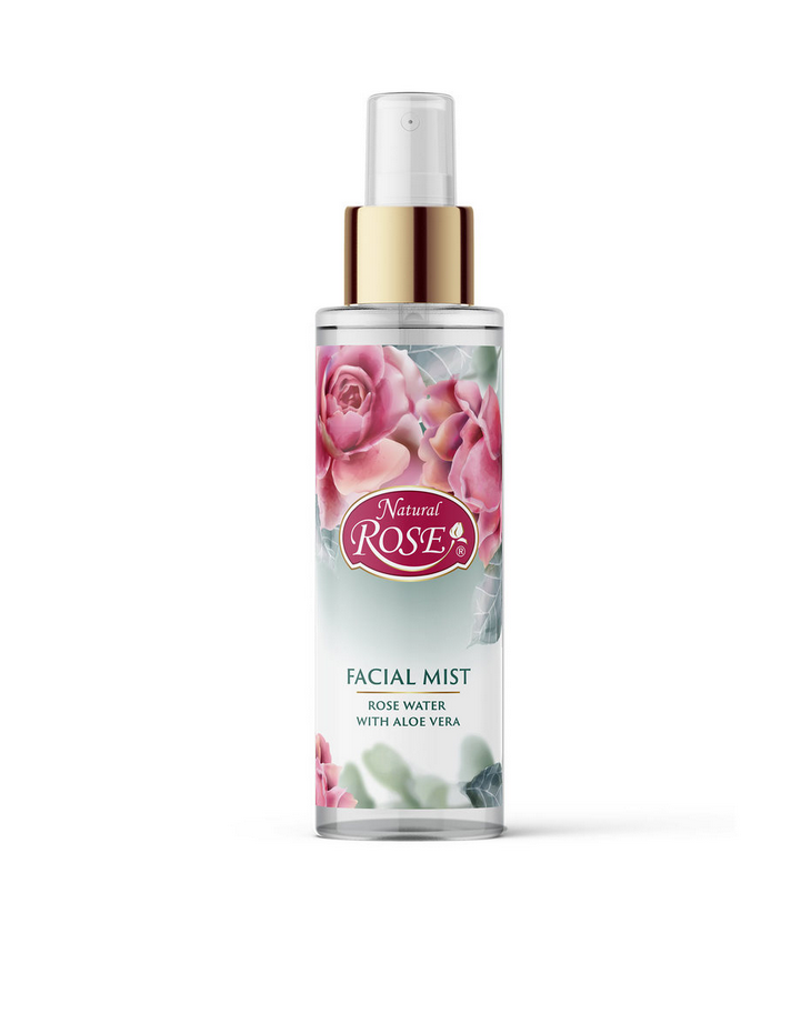 NATURAL ROSE – Pleťová hmla s ružovou vodou a aloe vera 100 ml