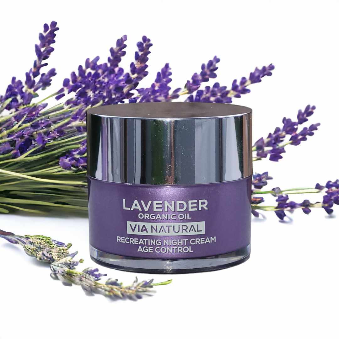 LAVENDER ORGANIC OIL  - Obnovujúci nočný krém s bio levanduľovým olejom