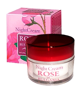 Nočný pleťový ružový krém 50 ml