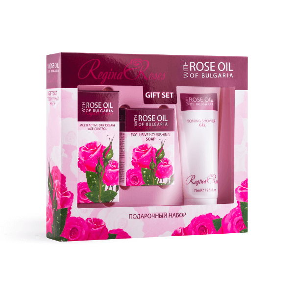 Darčekový set s ružovým olejom pre dámy REGINA ROSES